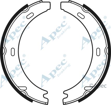 APEC BRAKING Piduriklotside komplekt,seisupidur SHU527